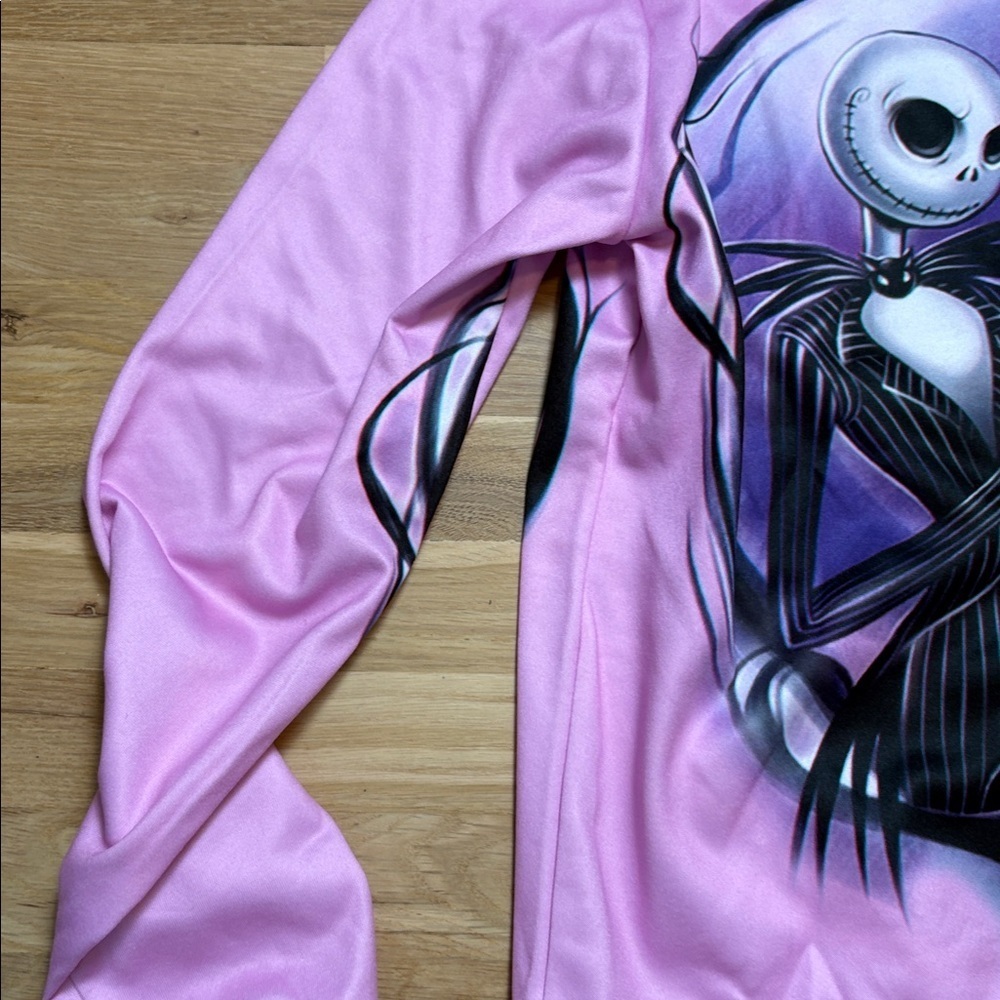 Zootop Bear Nightmare Before Christmas Pink Graphic Printed Hoodie Women’s L - Picture 13 of 14